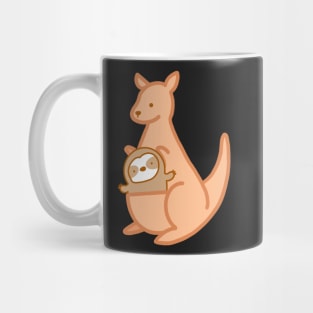 Cute Australian Kangaroo Sloth Mug